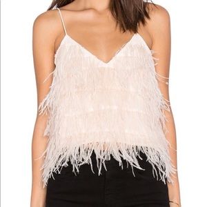 Lucy Paris Tiny Dancer Feather Cami L